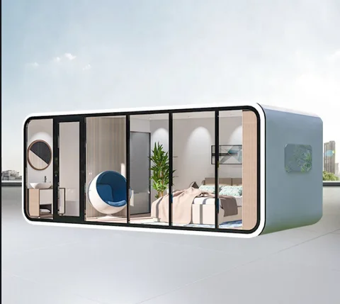 Buy Prefab House Living And Working Apple Cabin Customized Outdoor ...