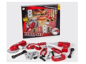 Pretend play& pre-school toys 13pcs plastic tool set tool building series