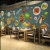 Import Printing adhesive vinyl pizzo restaurant wall decoration 3d mural wallpaper from China