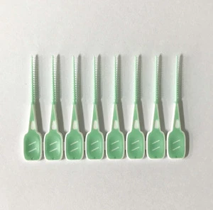 Professional Rubber bristle Interdental Brush Rubber Handle Toothbrush