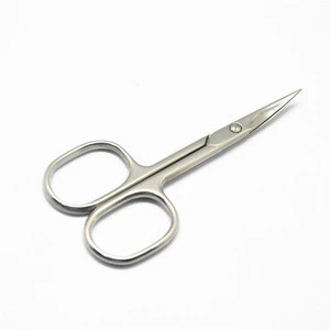 Professional Stainless steel manicure nail scissors cuticle scissor curved and straight blade