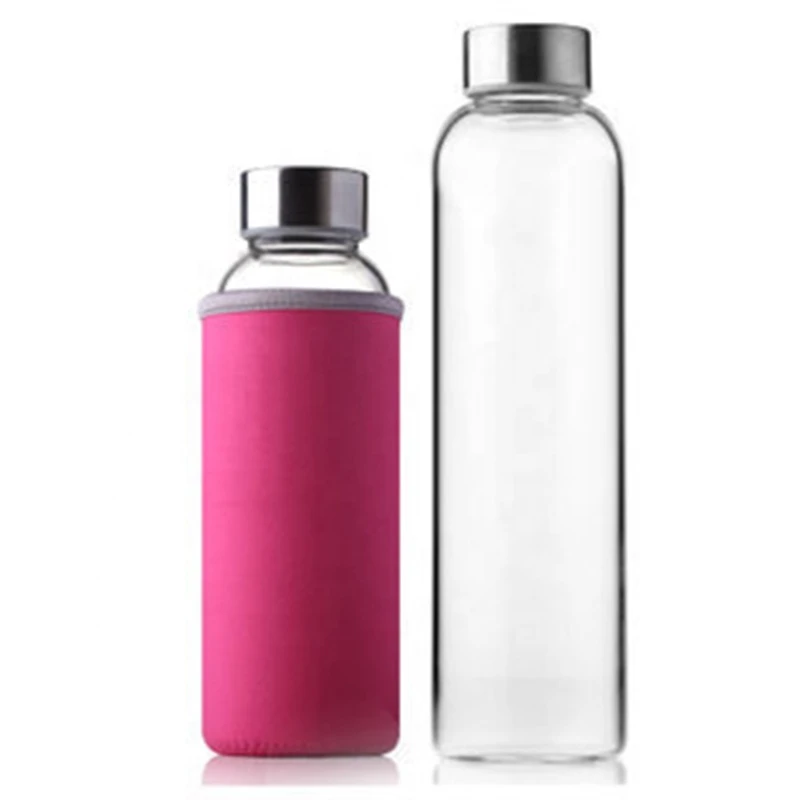 Promo high quality heat resistant borosilicate  glass water bottle