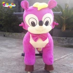 Promotion EN71 plastic animal mechanicals toys adult ride on spring toys