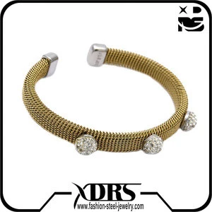 Promotion Latest Gold Designs Stainless steel Cuff Screw Bangle