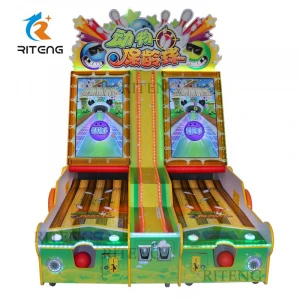 Promotional Indoor Coin Operated Amusement Arcade mini bowling machine Balls Child Bowling Game Machine