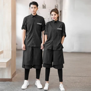 Promotional Thai Massage Spa Tunic Uniforms Lady Beautician Workwear Uniform Set for Hotel and Beauty Salon