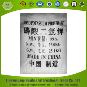 Purity 98% min monopotassium phosphate fertilizer price