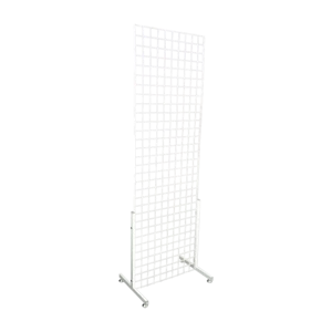 Quality assurance white metal grid display rack Wire Mesh rack accessories Pendant grid Retail shelf