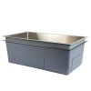 R10 stainless steel manual single sinkSus304stainless steelWire drawing Dish washing basin 304 stainless steel water tank