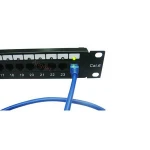 Rack Mount Cat5e Cat6 Patch Panel 1U 12port 24port Network Patch Panel