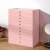 Import Ready To Ship Pink Tall Wooden Leather Jewelry Gift Box Modern Jewelry Organizer With 10 Drawers from China