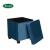 Import Reatai royalblue velvet outside fabric house or shop coffee table bench with tray from China