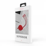 Recci fast charging phone charger cord 3 in 1 retractable usb cable