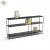 Import Rectangular Matte Black Iron Console Table with One Rack from China