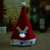 red Christmas Top Grade Short Plush Christmas Hat for kids adults with LED lights