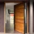 Import Residential Front Entry Pivot Wood Door Veneer Solid Core Wood Door from China