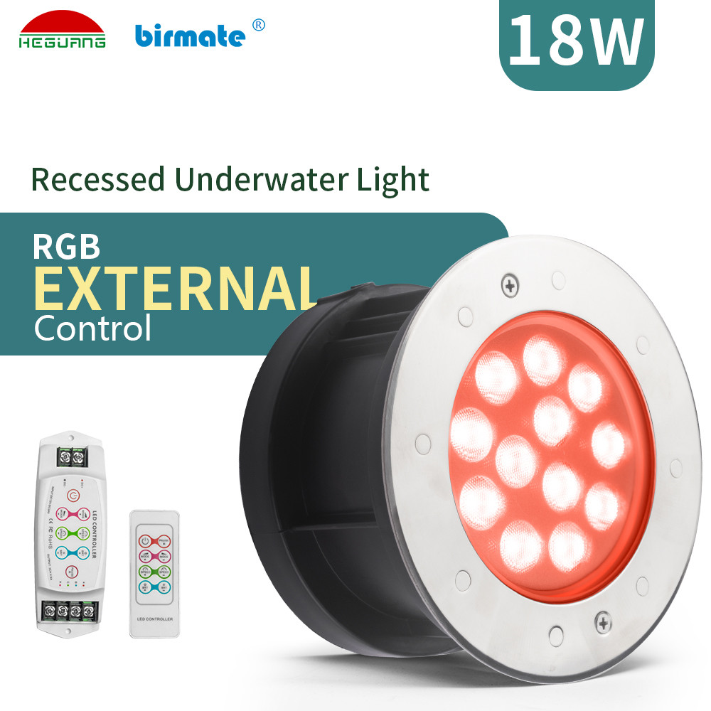 Buy Rgb Color Changing Led Recessed Underwater Pool Lights Ip68 Ss316l ...