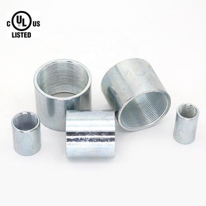 Rigid conduit couplings of pipe fittings to connect the electrical steel conduits together with the standard of ANSI C80.1 UL6