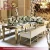 Import Romantic Metal Frame Rectangled Stainless Steel Wedding Table with Glass Top from China