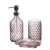 Import Samyo Old Fashion Customized glass soap plate dish  bathroom set accessories from China
