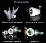 Sandblasting machine cleaning parts of the alloy sandblasting gun dry sandblasting