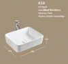Sanitary ware rectangular bathroom without overflow Hole sink