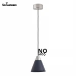 Savia Indoor Led Suspension Pendant Light Leather Shade Aluminum Ceiling Hanging Lamp For Home Decor Lighting