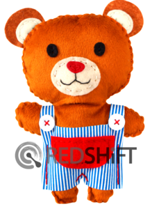 Sewing Animal Bear custom design plush toy fabric doll kids diy set