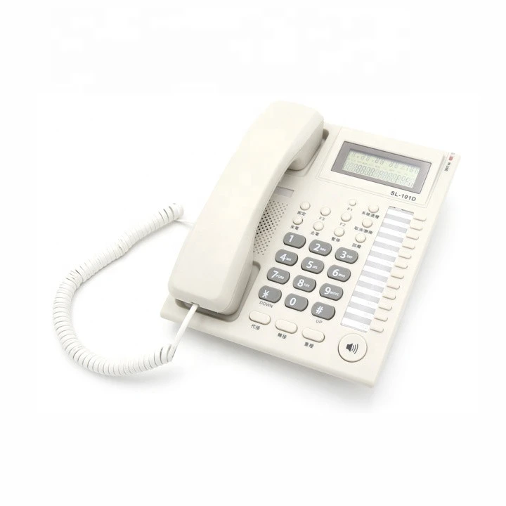 ShenzhenGood Quality Caller ID Corded Telephone with Speakerphone and 10 Groups One-Touch Memory Buttons for Office Use
