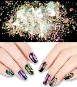 ShiningLife Brand wholesale holographic nail glitter designs for colored acrylic nail powder