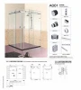 Shower room stainless steel sliding door accessories