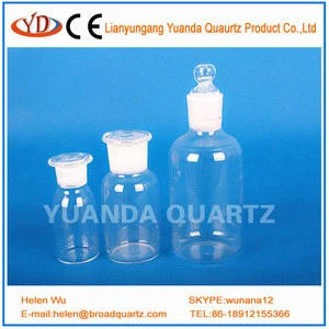 Silica Glass Reagent Bottle with Stopper