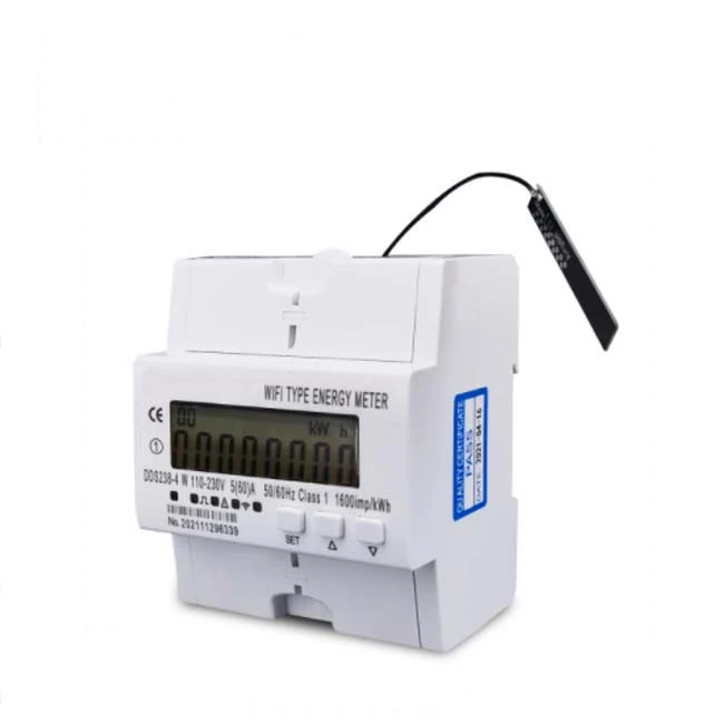 Single phase bidirectional wifi smart energy meter 80A/110-240V MID Energy Meter