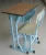 Import Single wood desk and chair, school sets, school furniture from China