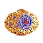 Sinyafashion bridal wedding green design luxury crystal purse party crystal evening clutch bag