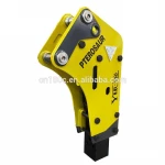 Skid Steer Loader Attachment Farm Fence Post driver Hydraulic Jack breaker drill Hammer manufacturer
