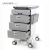 Import SKR-A02 Three Layers Plastic Steel Medical Trolley With Drawers from China
