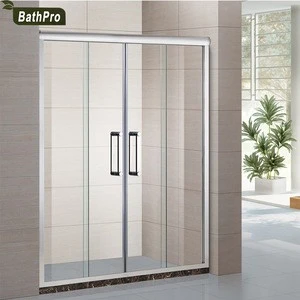 Sliding Open Style Bath Folding Simple Shower Enclosure Shower Screen