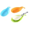 Small cute table helper BPA free wholesale custom silicone spoon holder,Heat resistant silicone spoon stand,Sponge tray rest