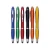 Import small quantity order top quality logo shape handmade stylus light ball pen with LED ball-point pen from China