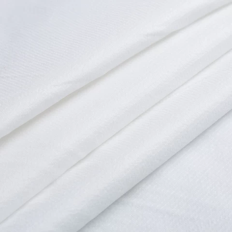 Snow white windbreak rip-stop nylon taffeta fabric