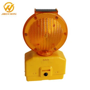 Solar Flashing Barricade Lamp / Yellow Warning Lamps / Solar Traffic Light