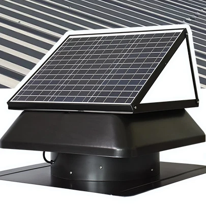 solar power exhaust fan roof mount industrial fan waterproof 30W brushless dc fan hvac
