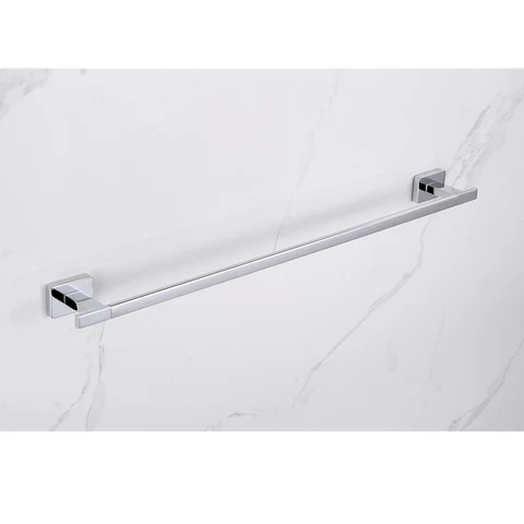 Solid 304 Stainless Steel holder Bathroom Accessory single bar rail metal modern bathroom towel racks