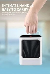 Space Heater Portable Mini Electric Heater Fan Tip-Over Protection Multifunction Personal PTC Heater For Home Office