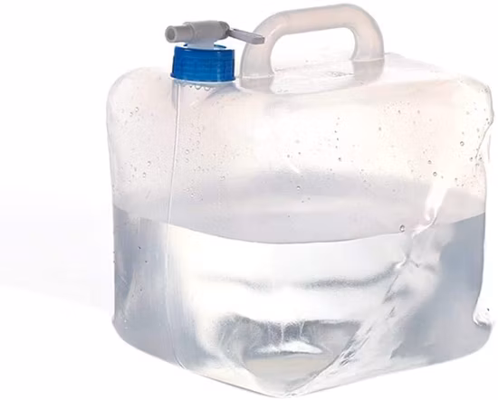 5 Litres Collapsible Water Container, BPA Free Plastic Water Carrier, Outdoor Folding Water Bag for Sport Camping Riding Mountaineer