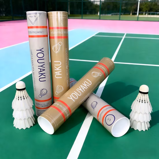 Duck Feather Badminton Shuttles Good Elasticity Long Service
