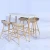 Import spanish wooden modern other home bar furniture bar table with pp bar chair from China