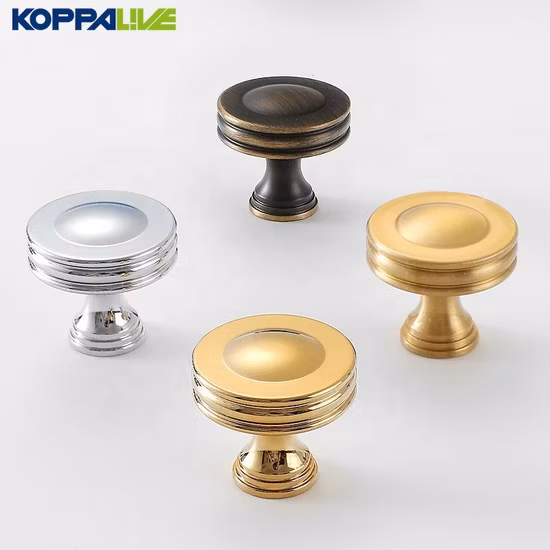 Koppalive Golden Brass Wardrobe Dresser Pull Handle Antique Bronze Cabinet Knob