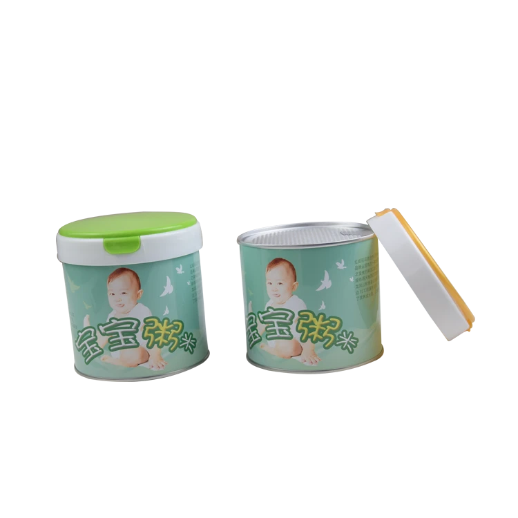 Specializing in the supply of tinplate cans color printing rice cans food packaging small tins